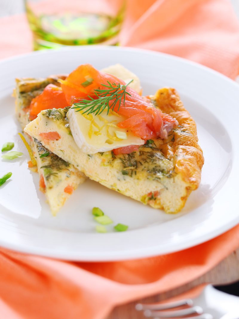 Egg White Frittata With Lox And Arugula Temecula Olive Oil Company