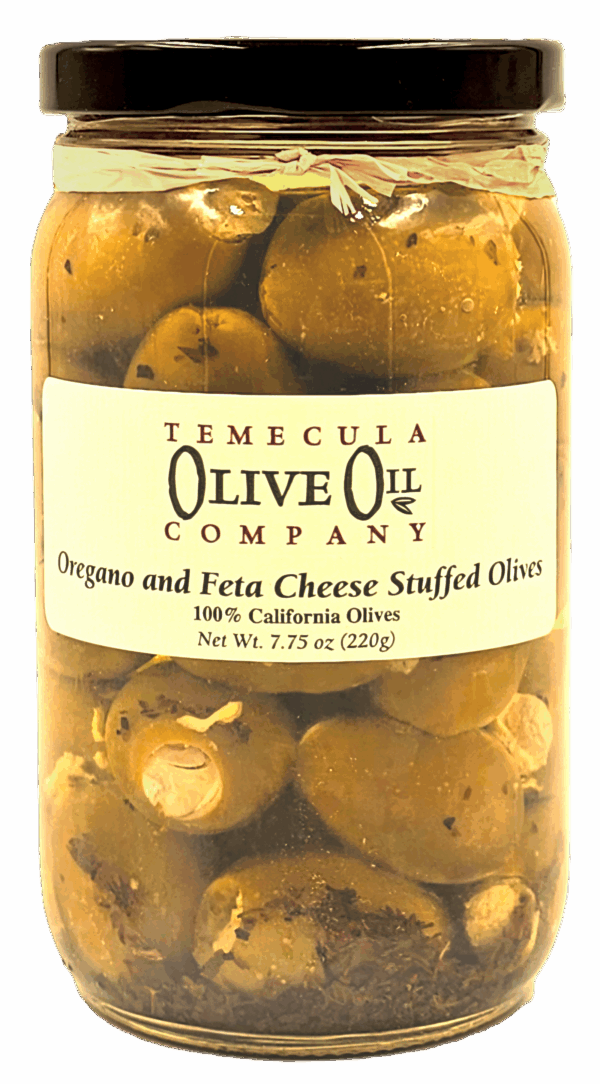 Oregano and Feta Stuffed Olives