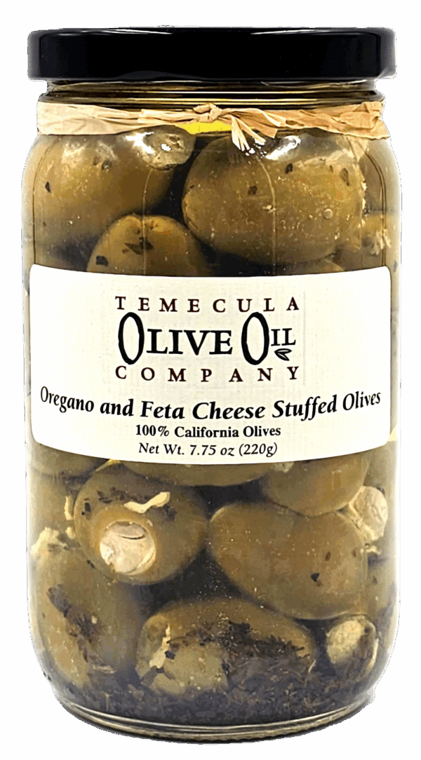 Oregano and Feta Stuffed Olives