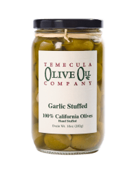 Cured Garlic Stuffed California Olives