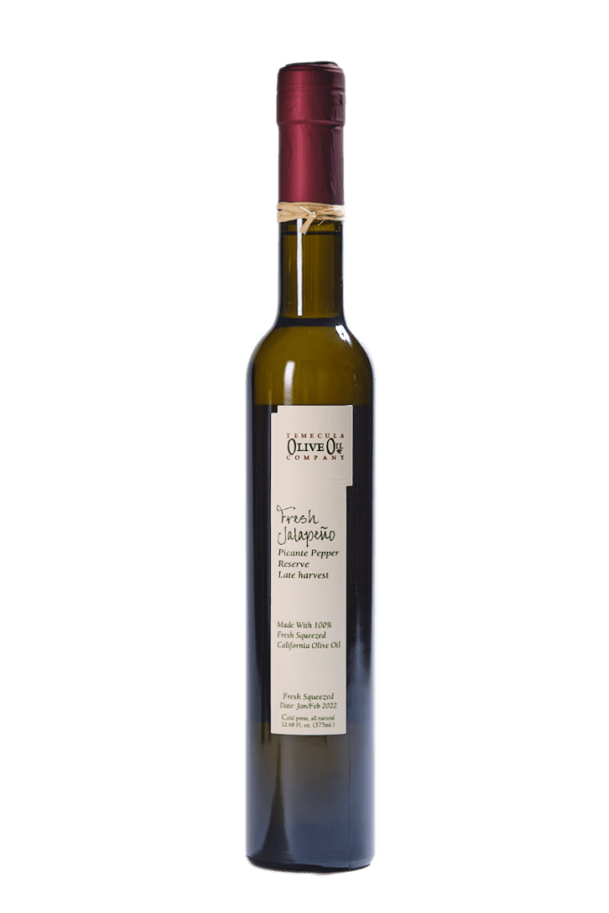 Olive Oil Fresh Jalapeno 375ml Temecula Olive Oil Company