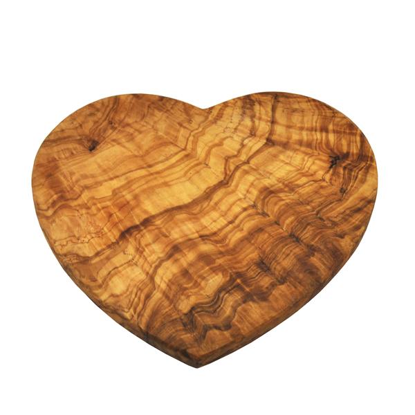 Olive Wood Cutting Board - Heart Shaped - Large