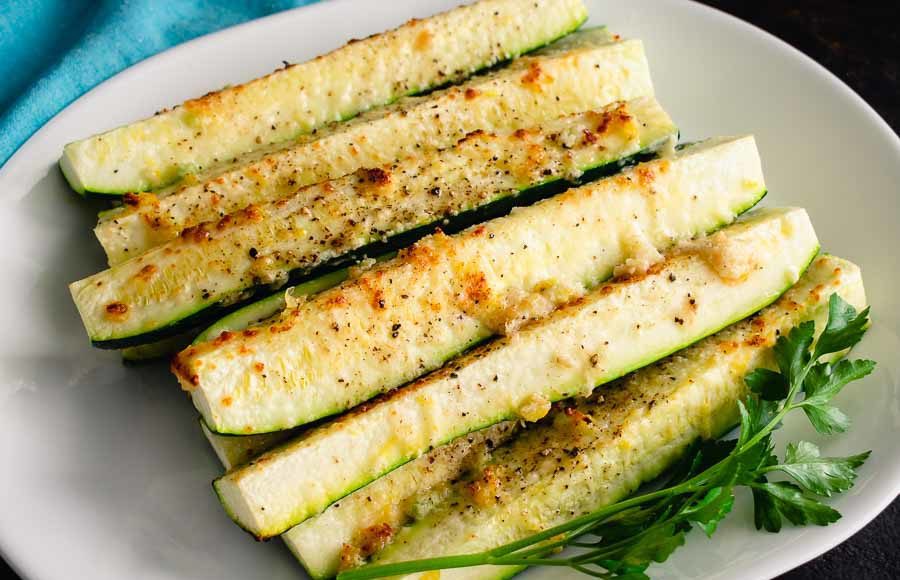 Grilled Zucchini with Citrus, Garlic and Parmesan