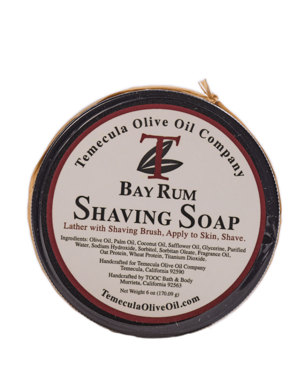 Bay Rum Olive Oil Shaving Soap