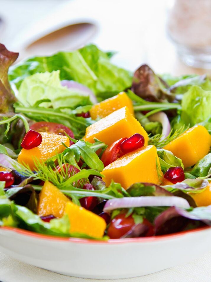 Arugula Salad with Honey Pomegranate Dressing
