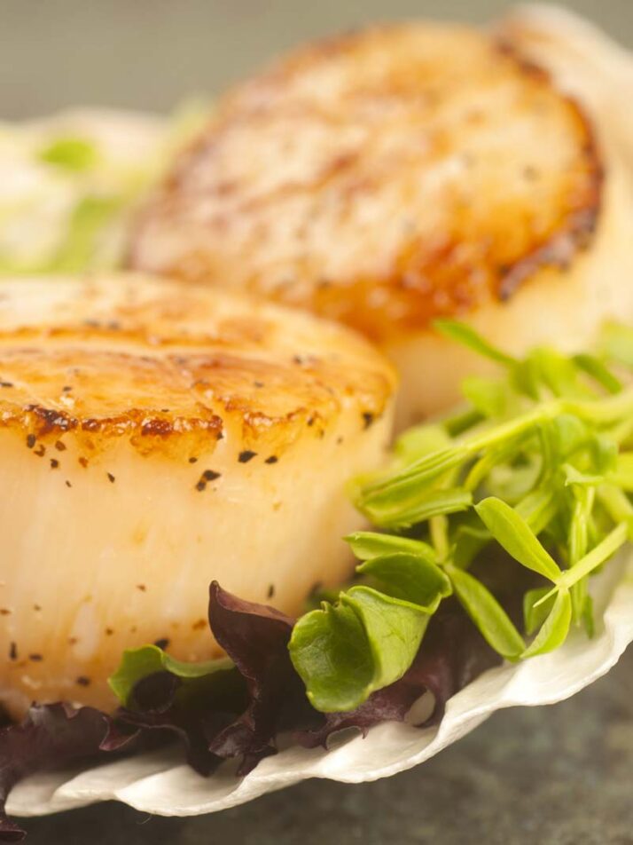 Foil Baked Scallops and Sugar Snap Peas Recipe