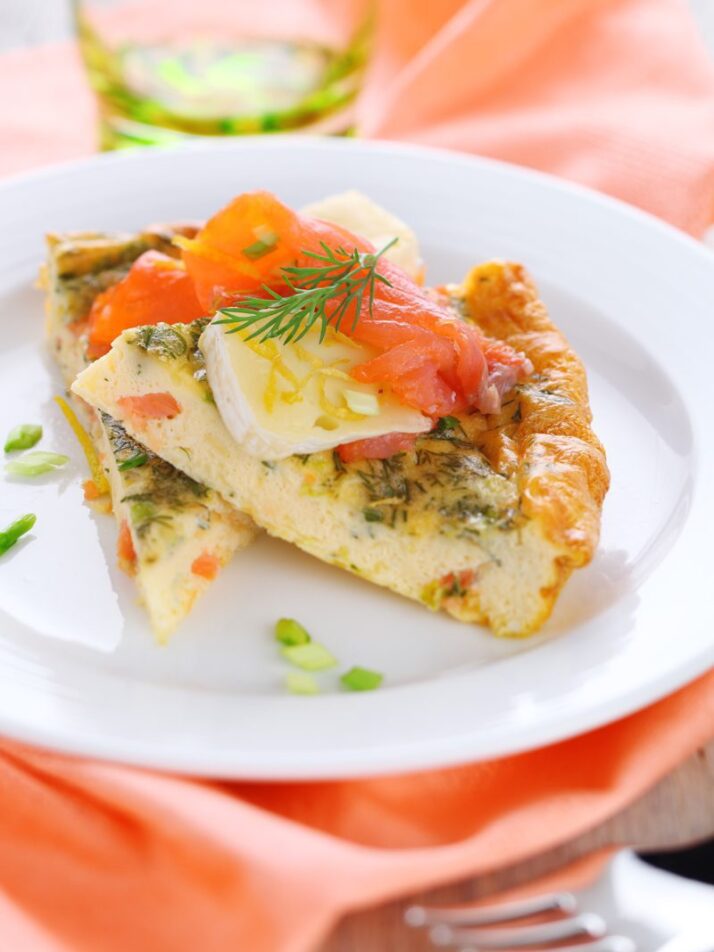 Egg White Frittata with Lox and Arugula Egg White Frittata with Lox and Arugula Recipe