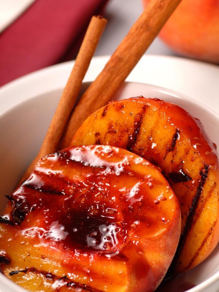 Grilled Peaches & Pound Cake Recipe