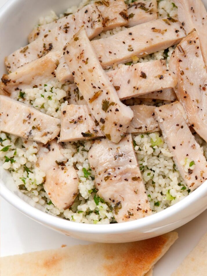 Rosemary Chicken with Whole Wheat Couscous Recipe Image