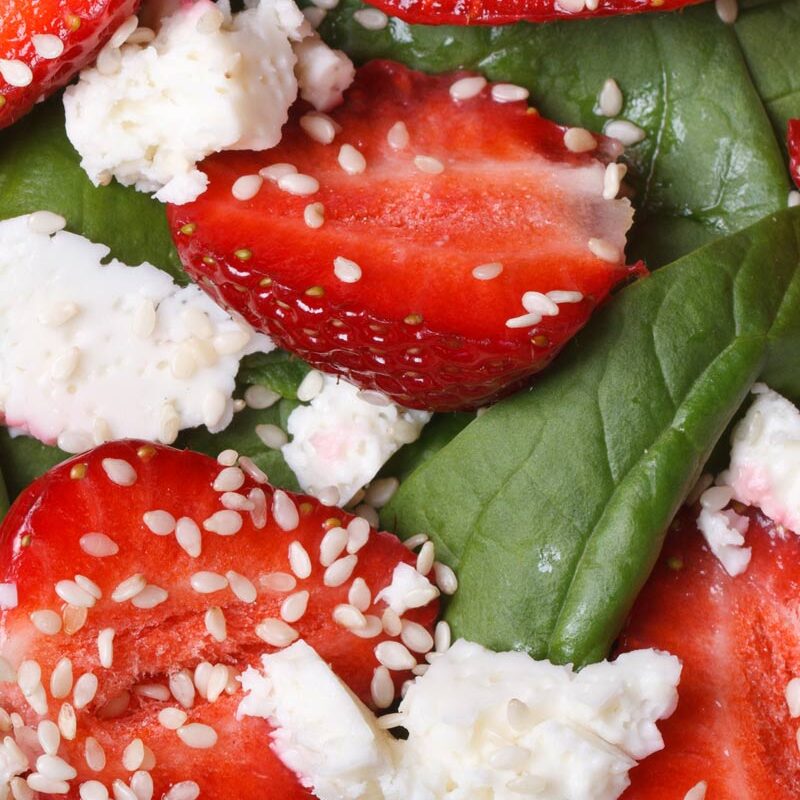 Strawberry, Fig & Basil Salad Recipe