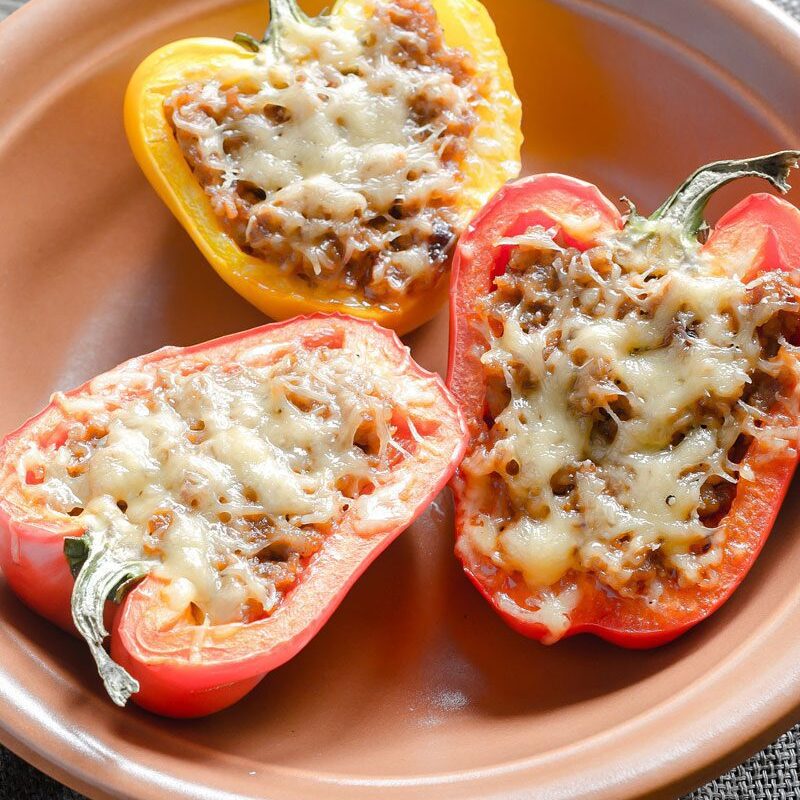 BBQ Stuffed Bell Pepper Boats Recipe