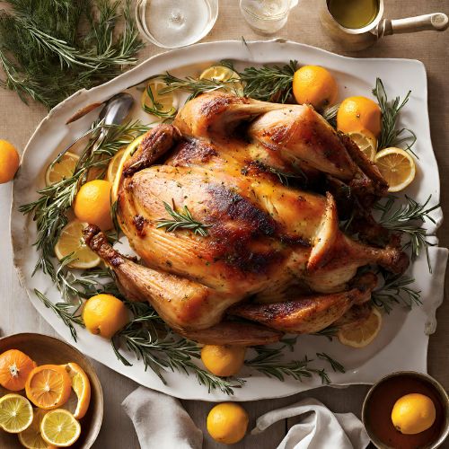 Herb-Roasted Turkey with Citrus and Rosemary