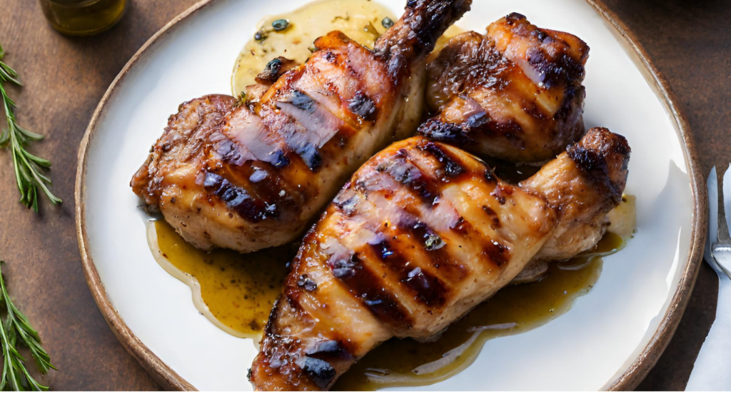 Grilled Balsamic Honey Chicken with Hickory Smoked Olive Oil