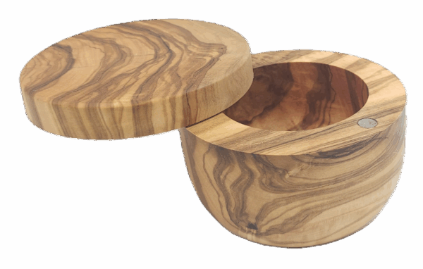 Wooden Spice Jar Lid Opened