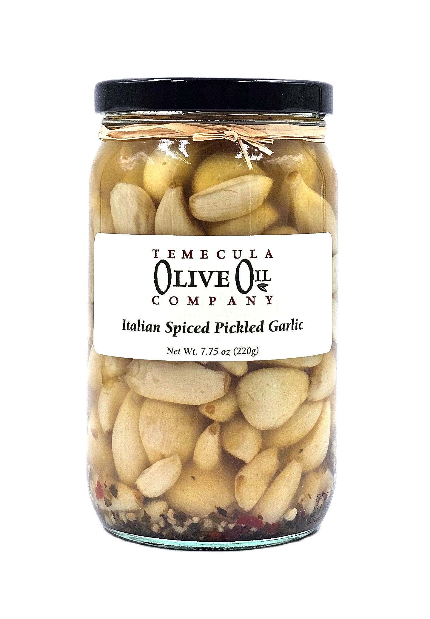 Italian Spiced Pickled Garlic