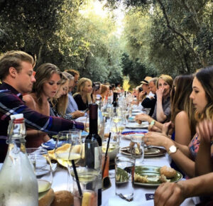 Dining at Olive View Ranch in the Olive Grove