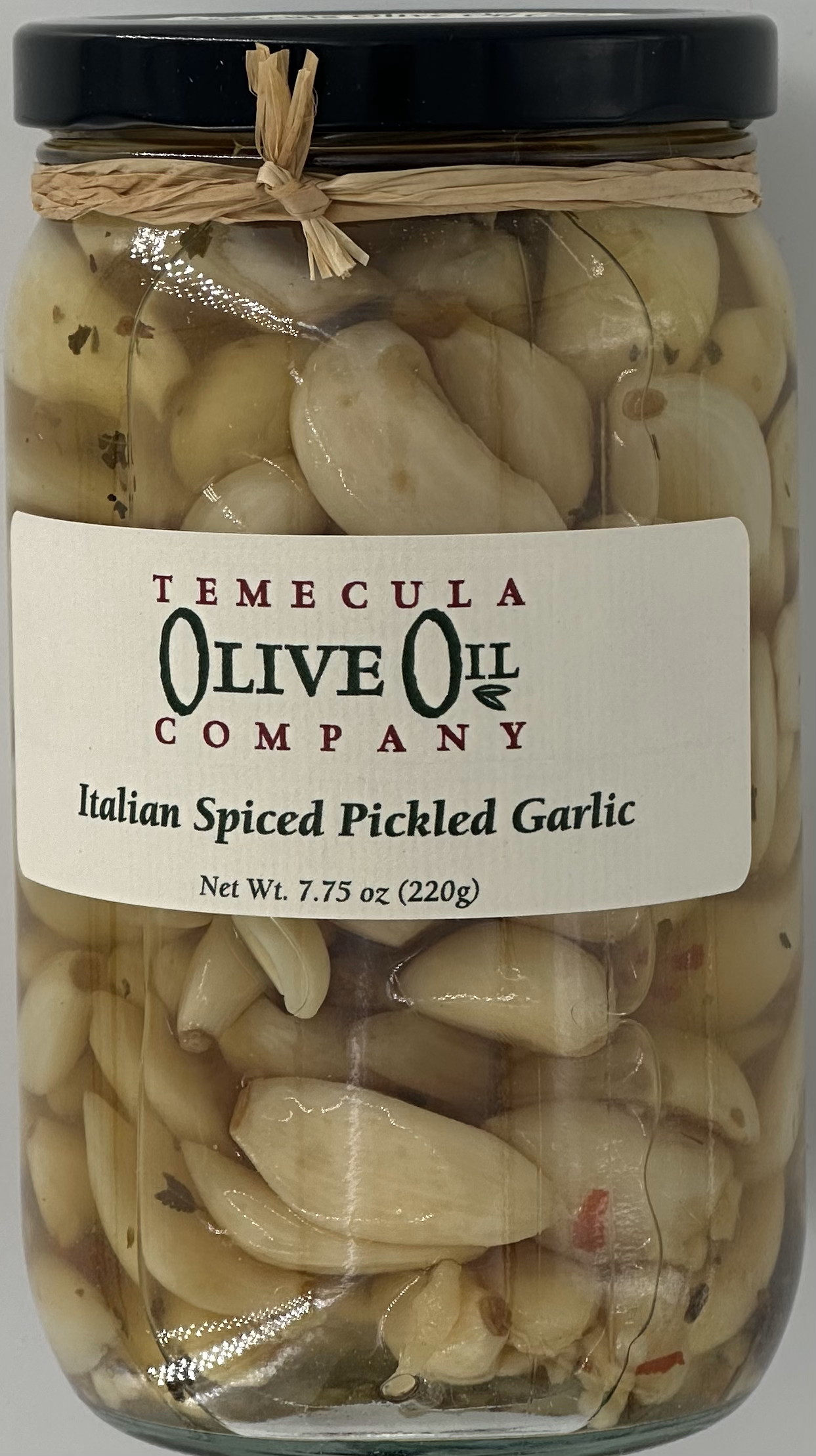 Italian Spiced Pickled Garlic