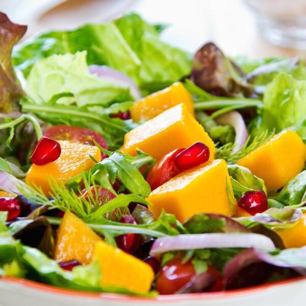 Arugula Salad with Honey Citrus Pomegranate Dressing
