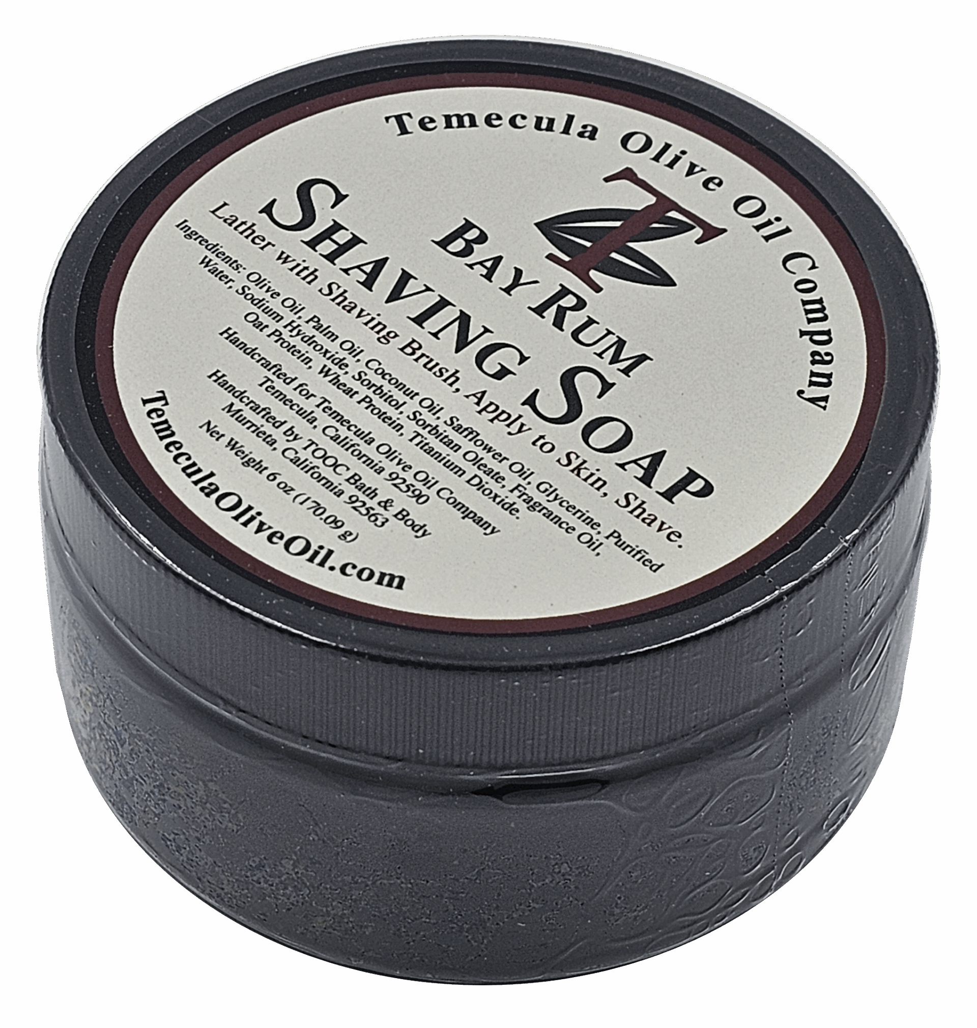 Bay Rum Olive Oil Shaving Soap