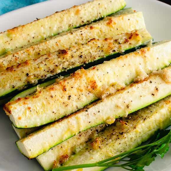 Grilled Zucchini with Citrus Garlic and Parmesan