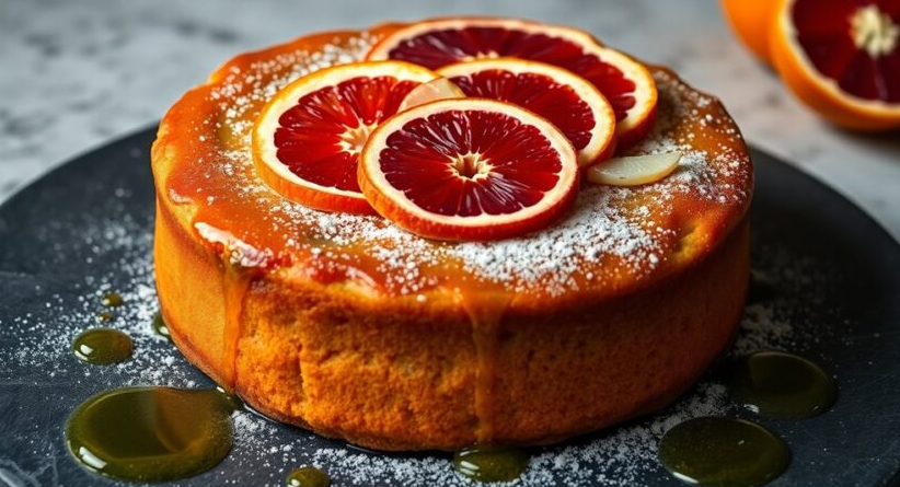 Blood Orange Olive Oil Citrus Cake