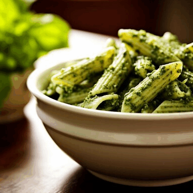 Garlic Basil Pesto Pasta