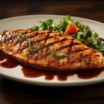 Grilled Honey Balsamic Chicken with Hickory Smoked Olive Oil
