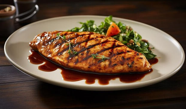 Grilled Balsamic Honey Chicken with Hickory Smoked Olive Oil
