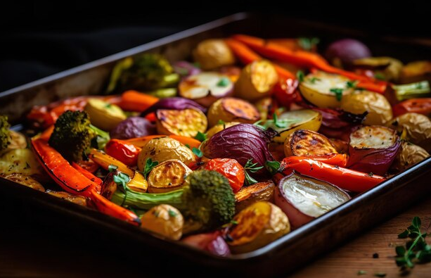 Balsamico Bianco with Honey Roasted Vegetables