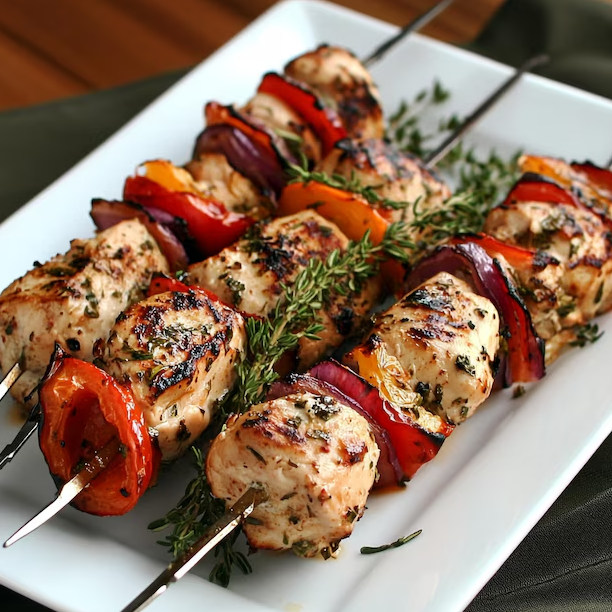 Mediterranean Grilled Chicken Skewers