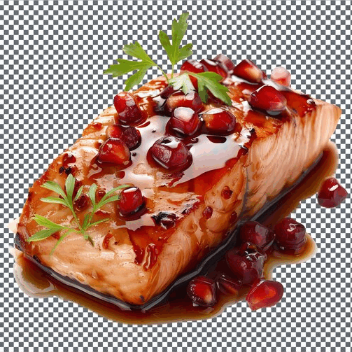 Pomegranate Balsamic Glazed Salmon Pomegranate Balsamic Glazed Salmon