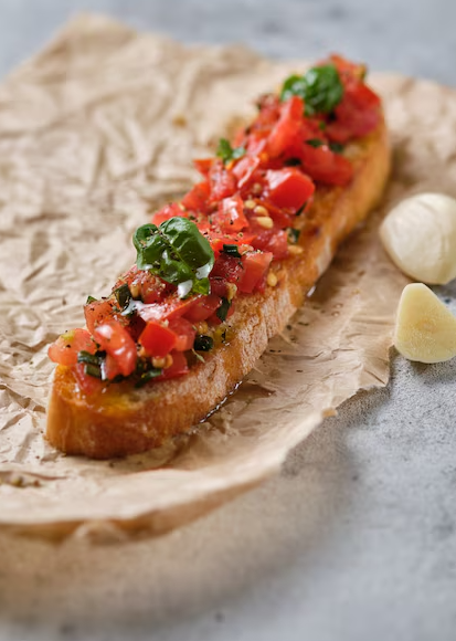 Tomato and Oregano Olive Oil Bruschetta