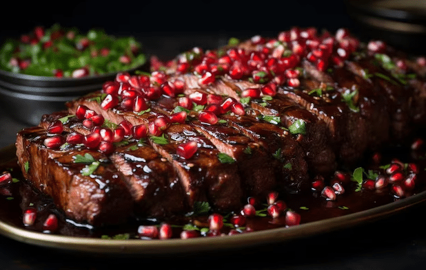 Pomegranate Basil Round Bottom Steak